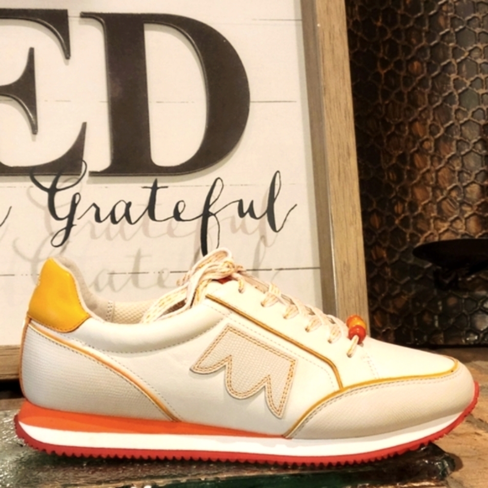 Birdies Orange and Yellow Retro Sneakers